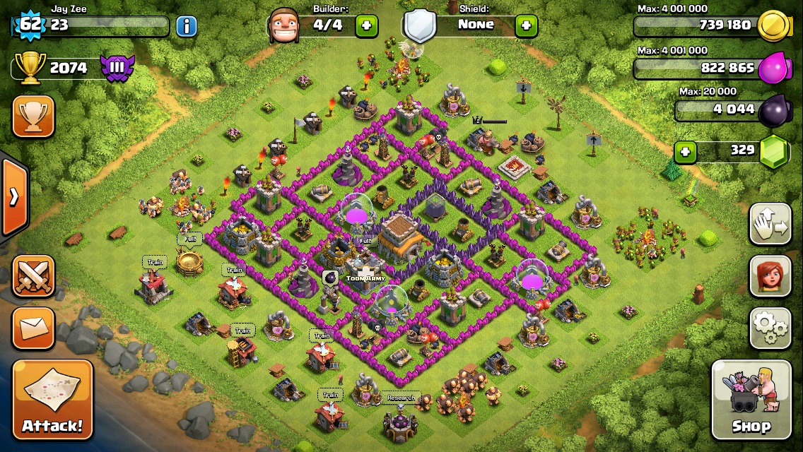 COC Town Hall 8 Crystal League