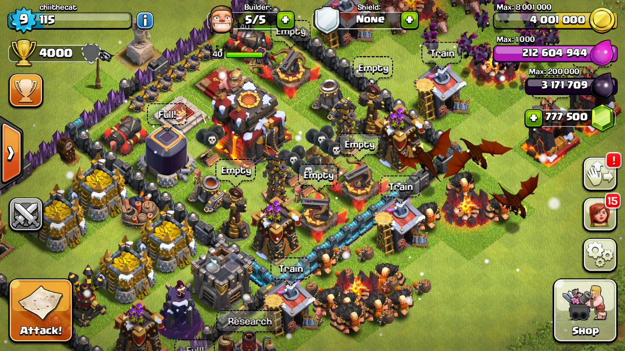 Clash of clans hacked download apk