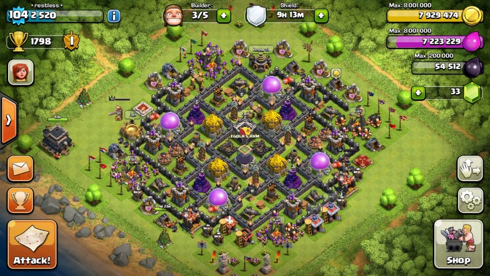 Best Clash of Clans Th9 Farming Base | Attackia | Clash of Clans