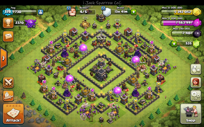 Clash of Clans Town Hall 9 Hybrid Base