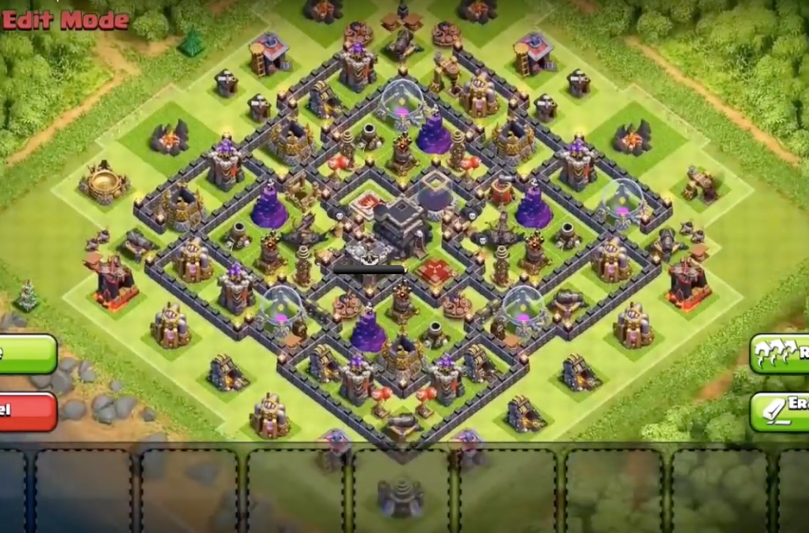 Best Clash of Clans Town Hall 9 Hybrid Base Layout