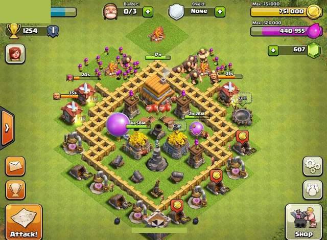  Clash of Clans Farming Base TH5